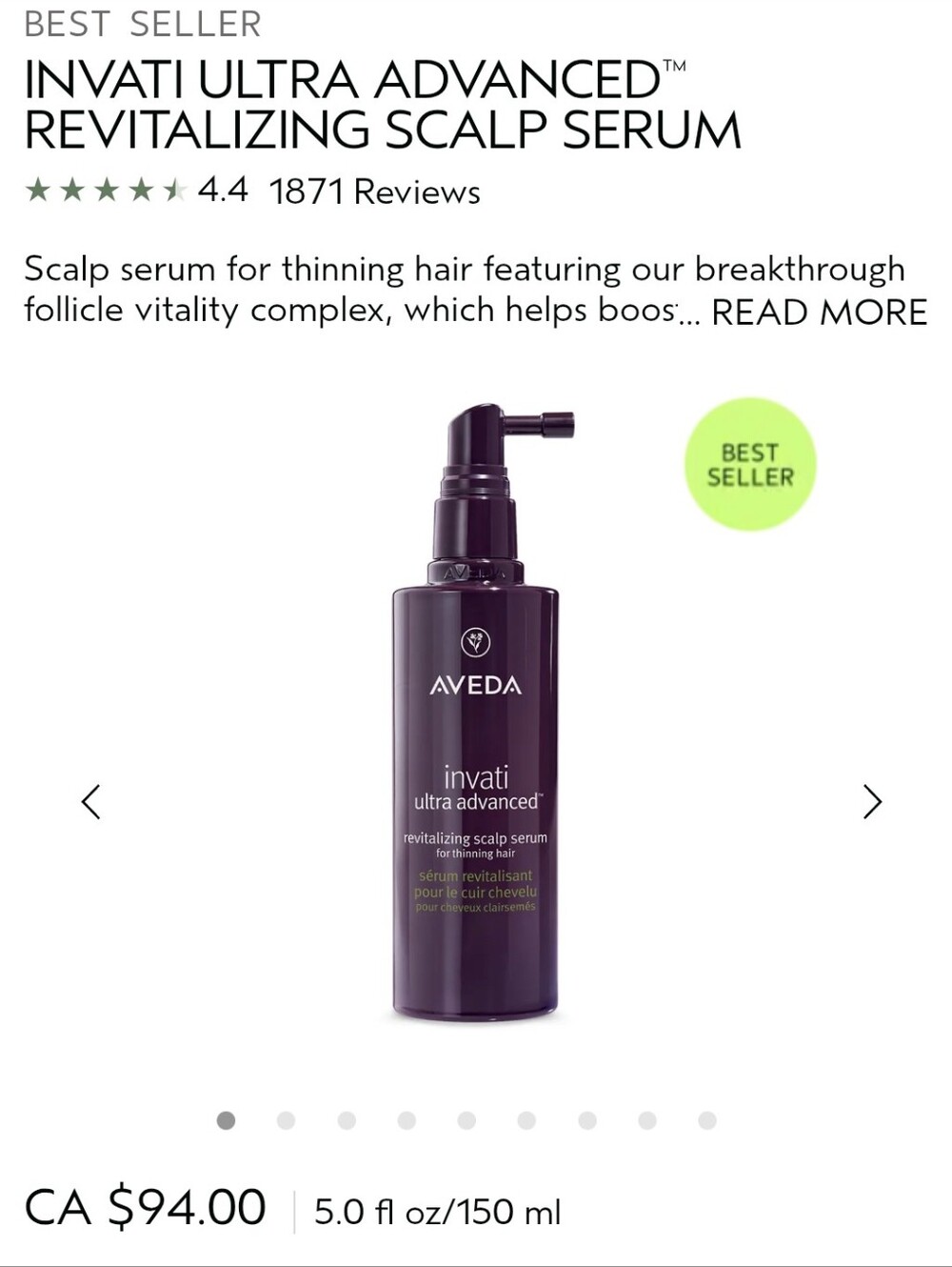 Invati Ultra Advanced Revitalizing Scalp Serum